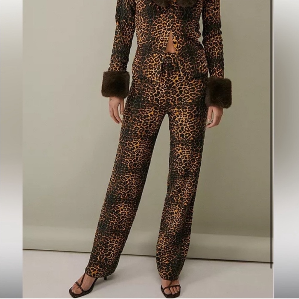 House of Sunny Jungle Leopard Pants Comfy Versatile Animal Print Love